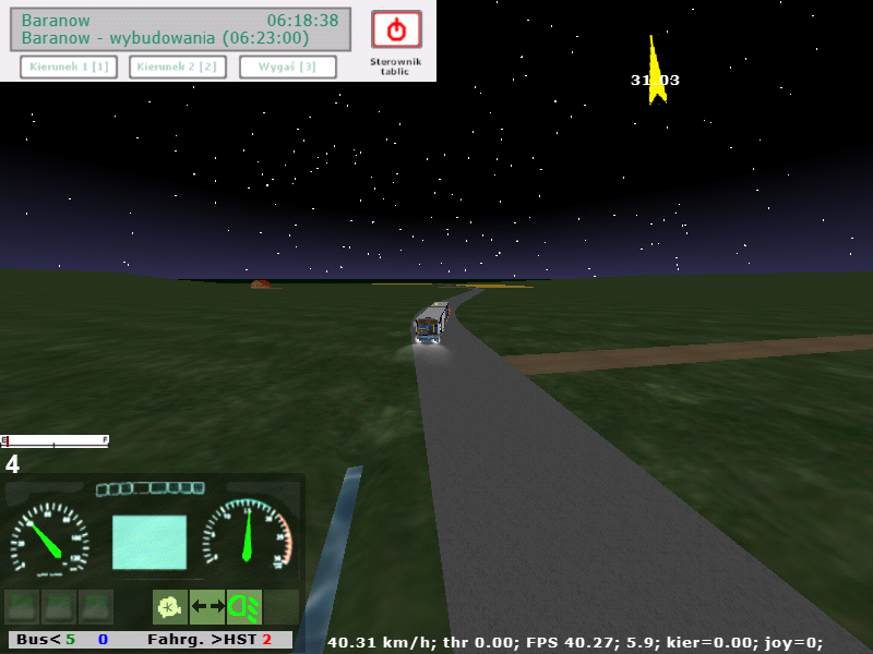 Paar Meter vor der ersten Haltestelle